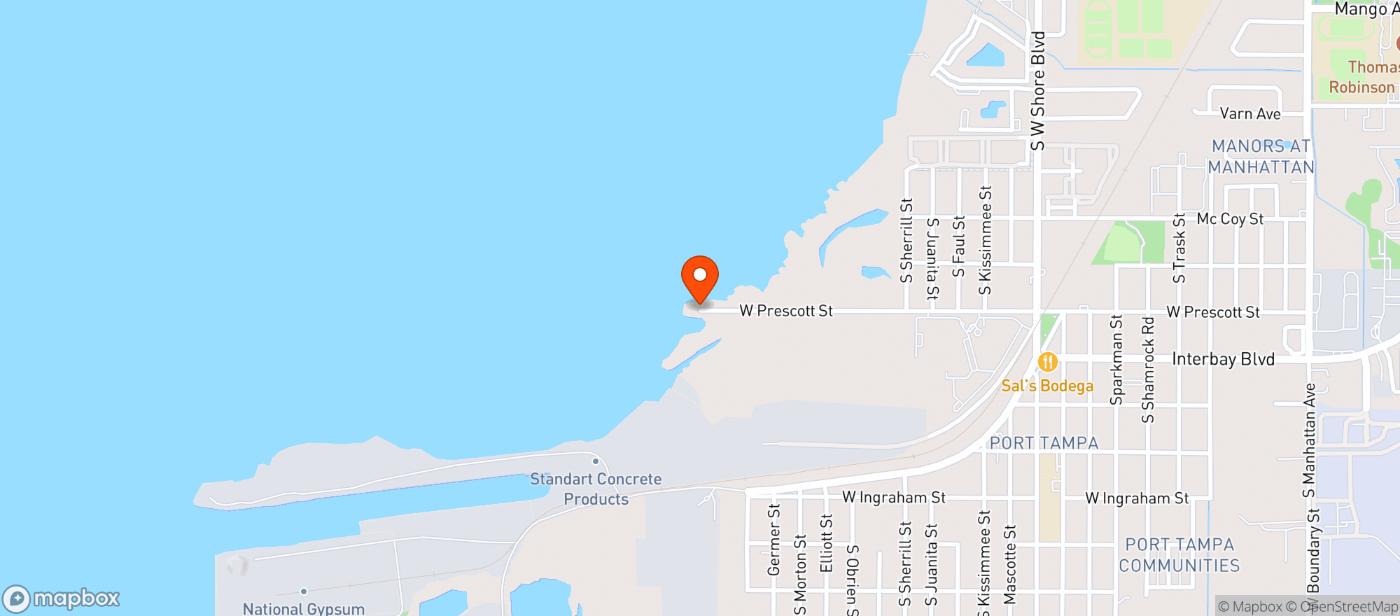 Map showing American Legion