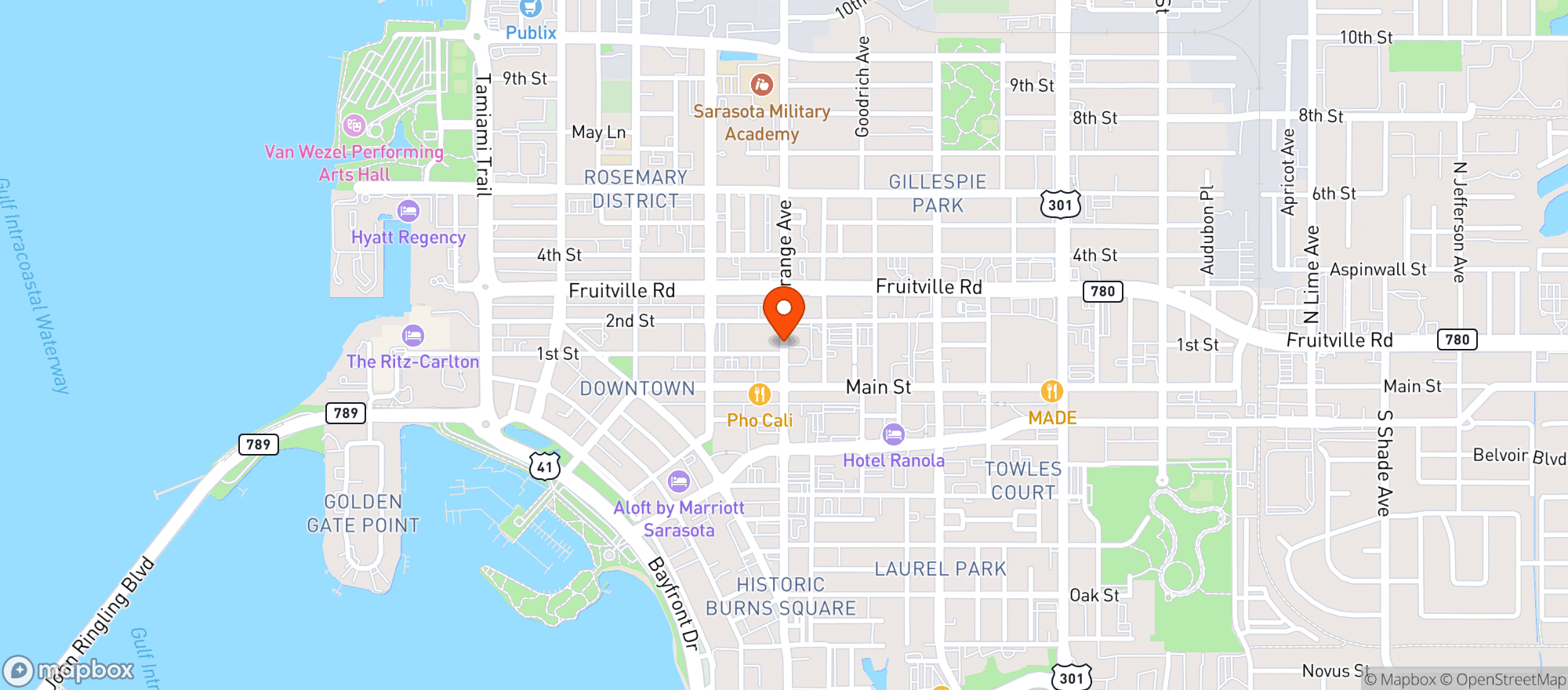 Map showing Fushipoke & Ramen