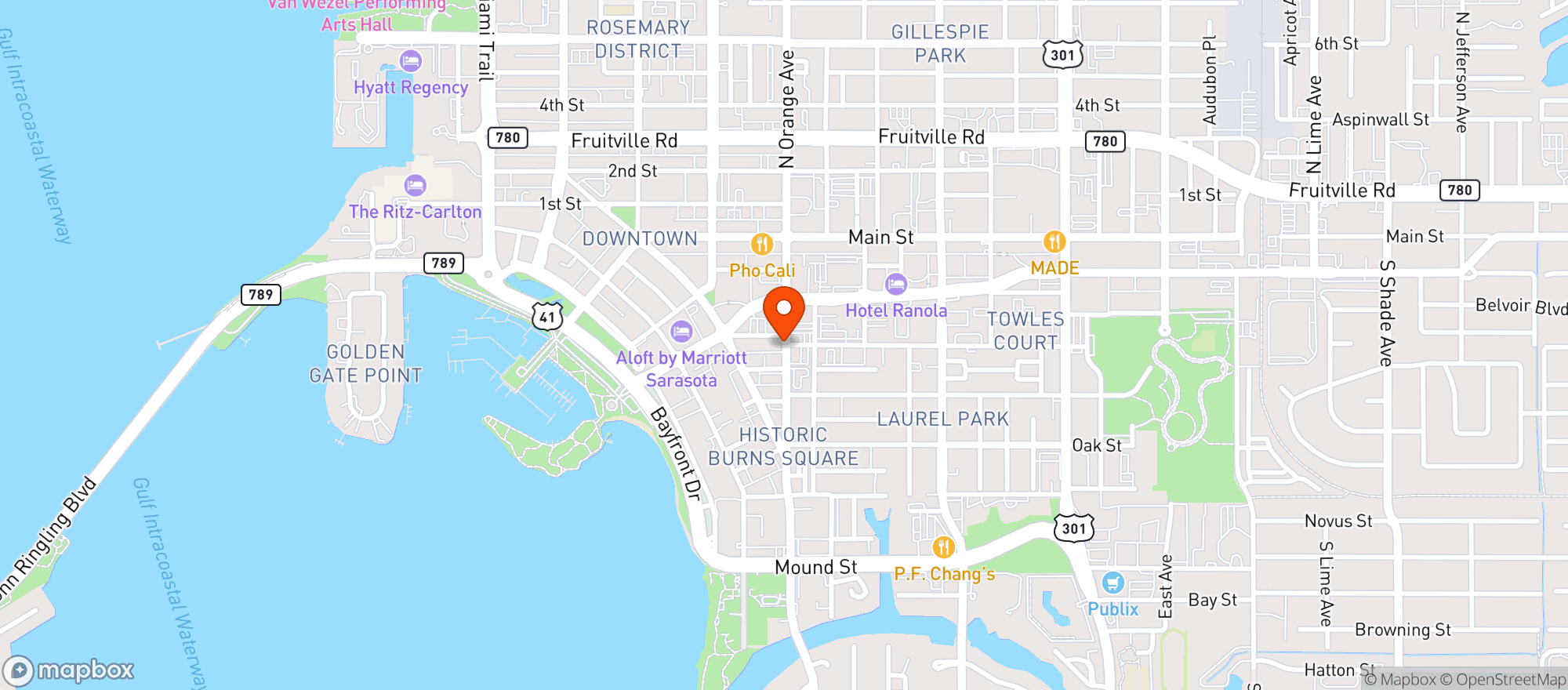 Map showing Rosemary Convenience
