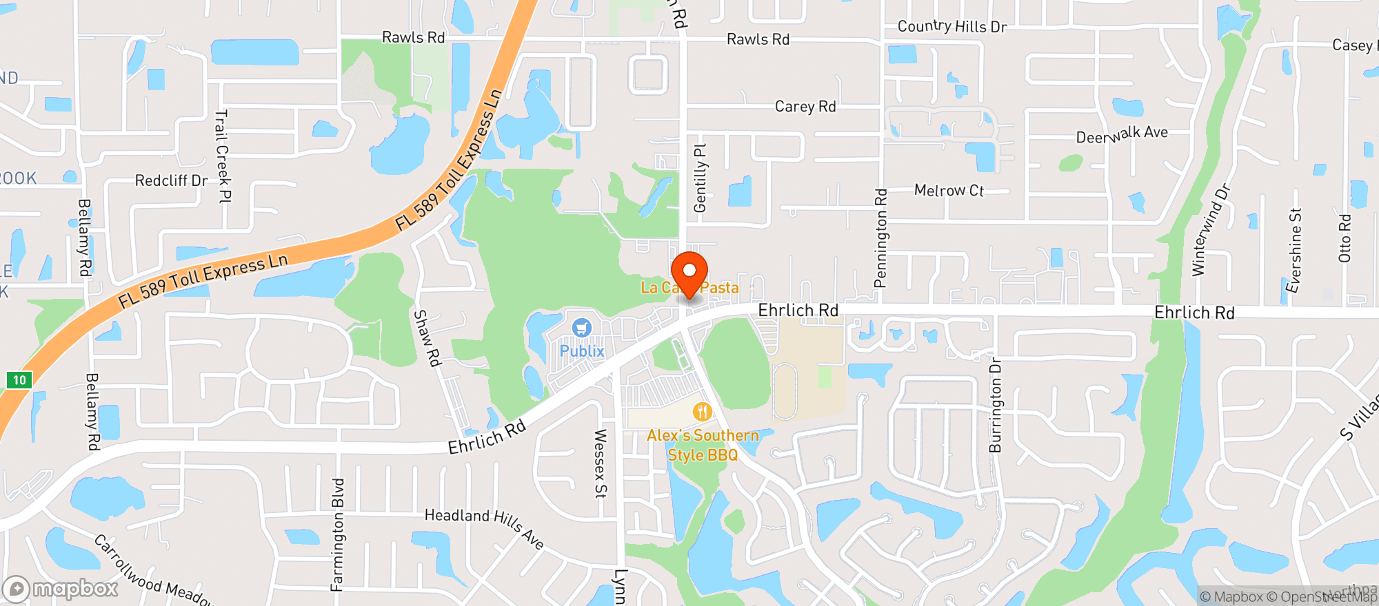 Map showing Circle K 7106