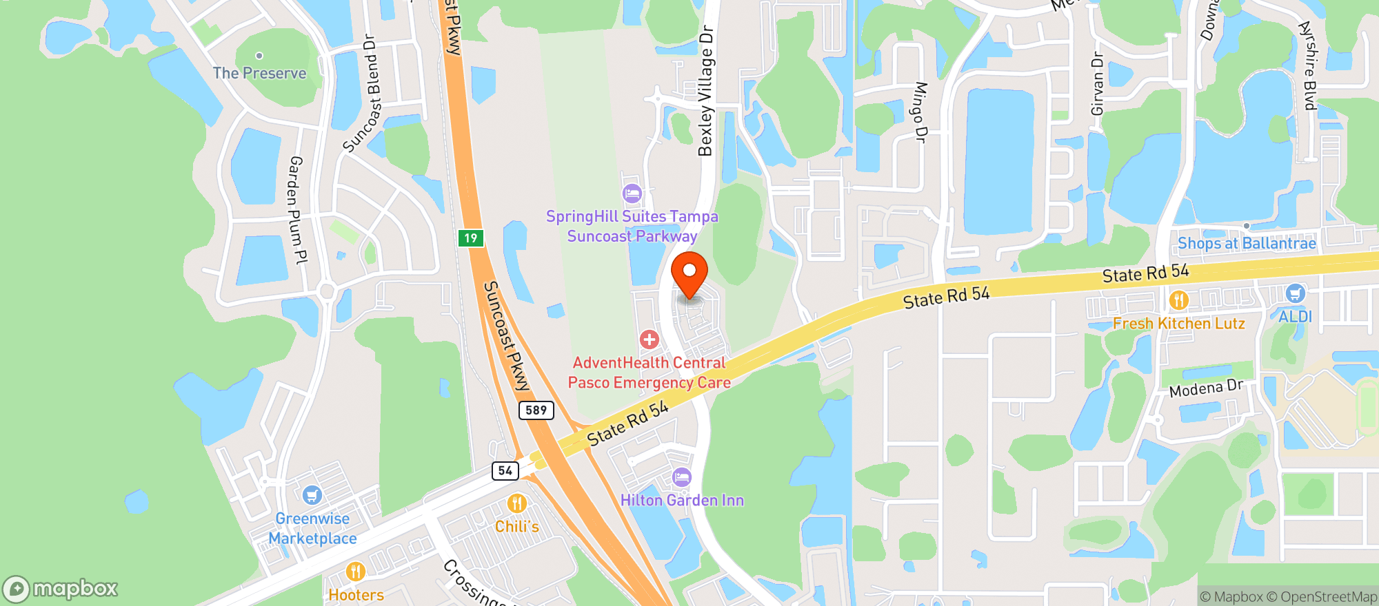 Map showing Bella Brava Bexley