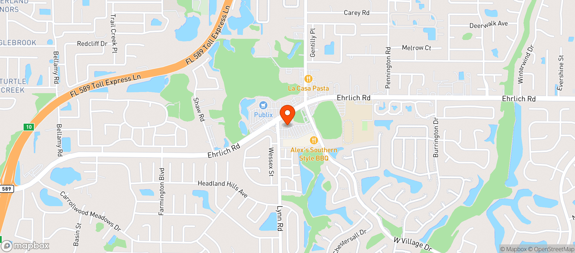 Map showing Circle K 9793