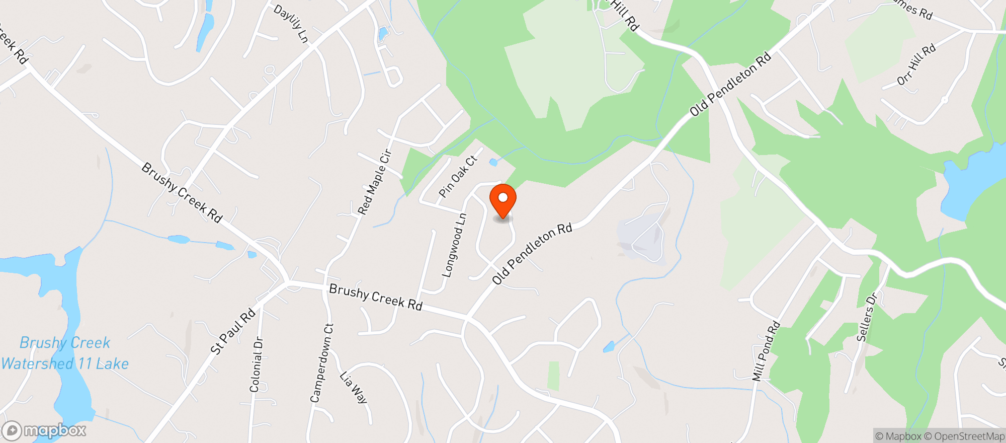 Map showing WALMART SUPERCENTER
