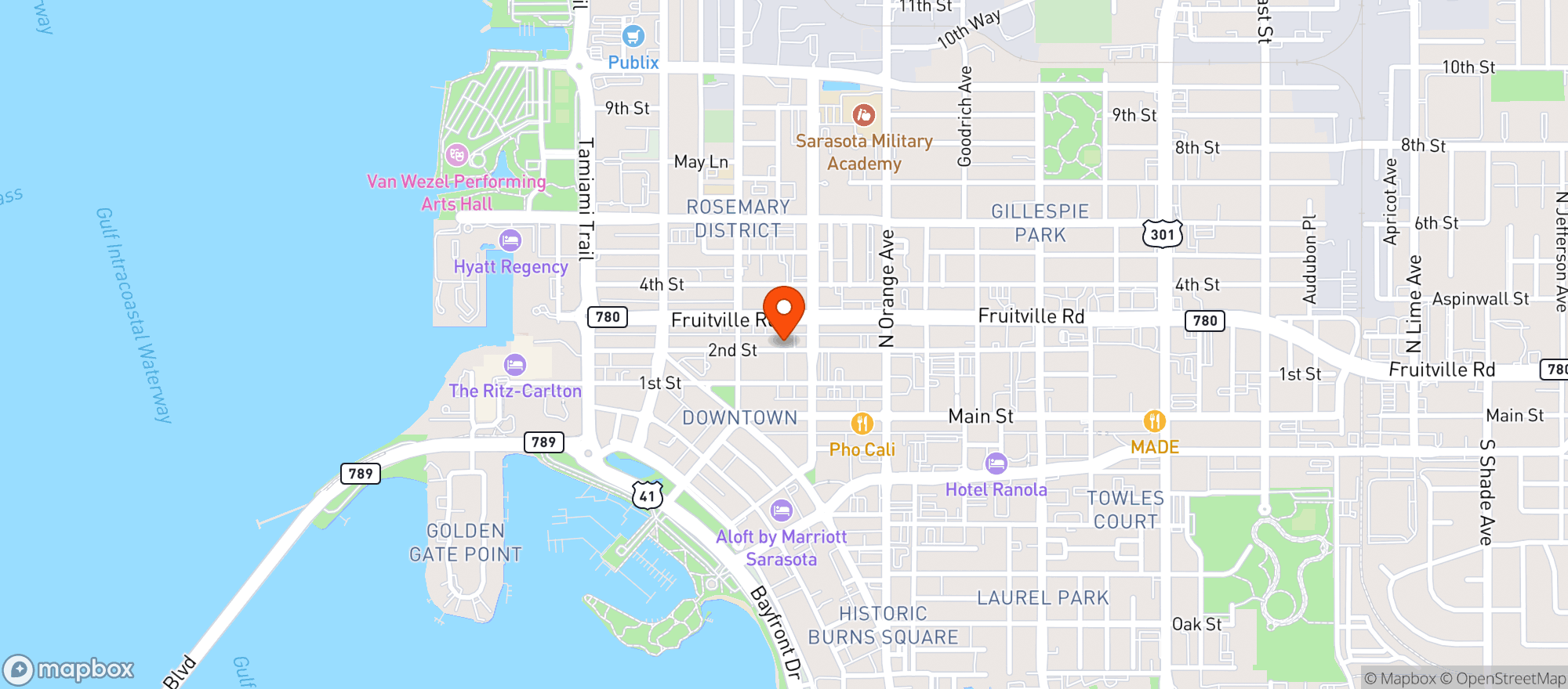 Map showing 99 Bottles Taproom & Bottle Shop