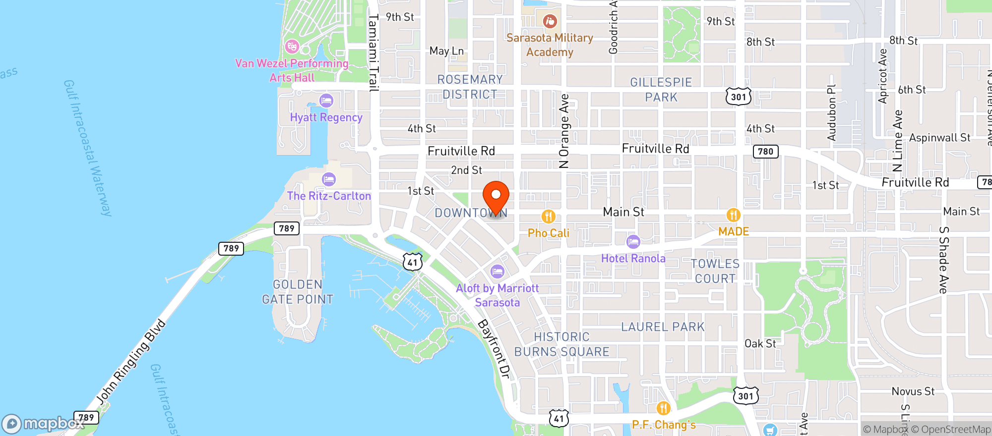 Map showing Brewsters Tavern