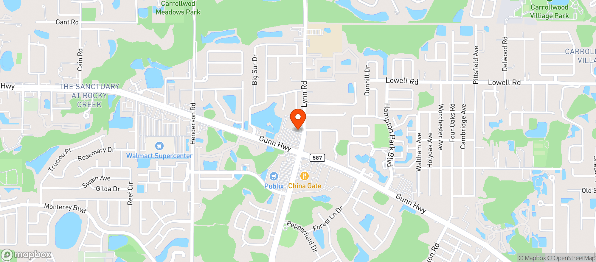 Map showing Walgreens
