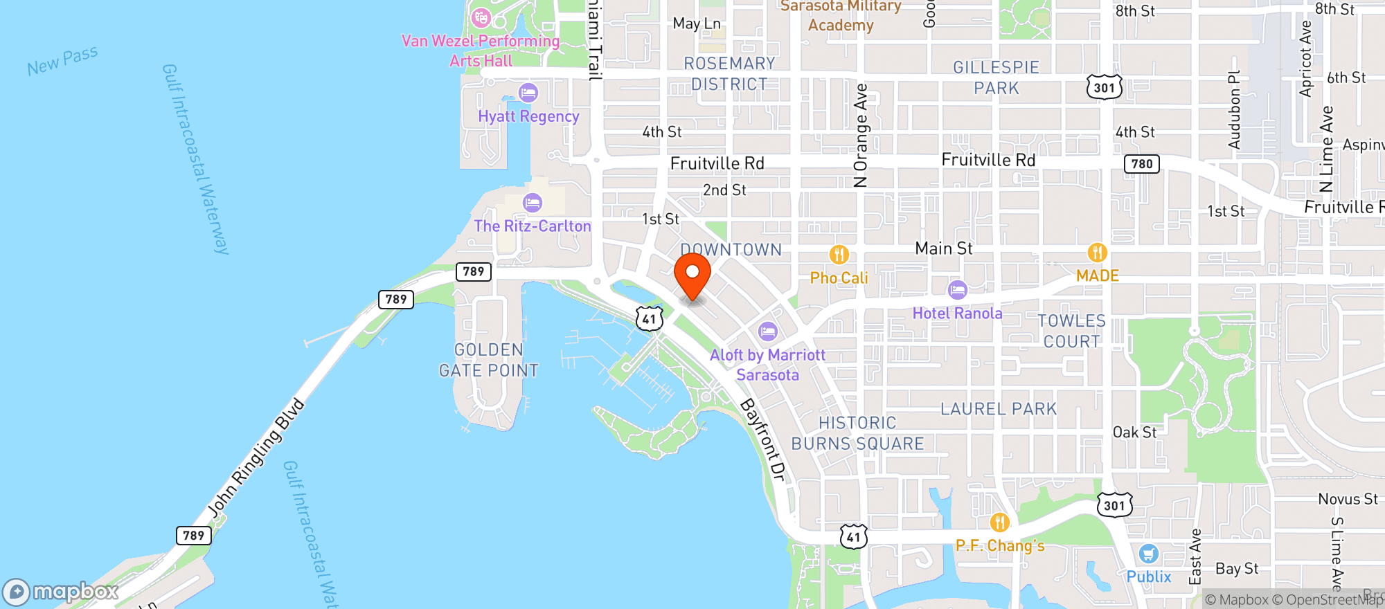 Map showing Artisan Cheese Company