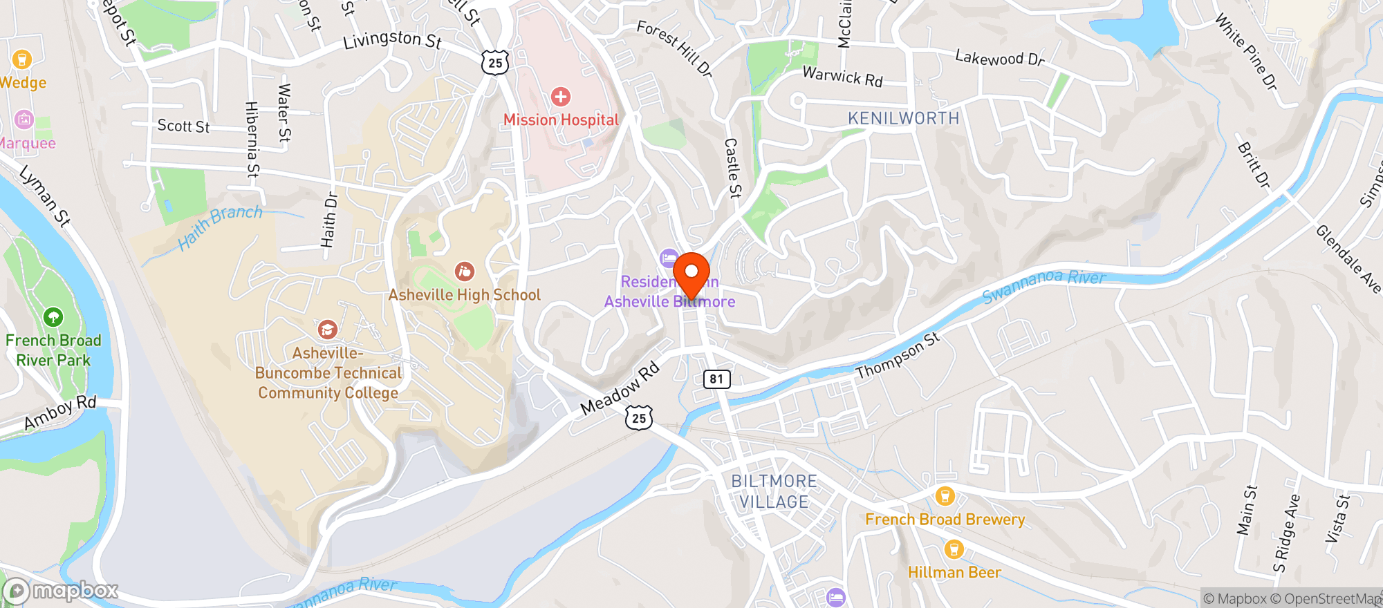 Map showing AppalachainV