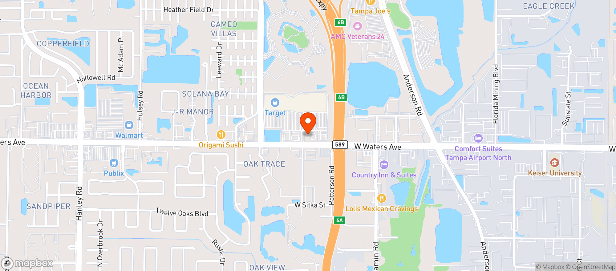 Map showing Food Store