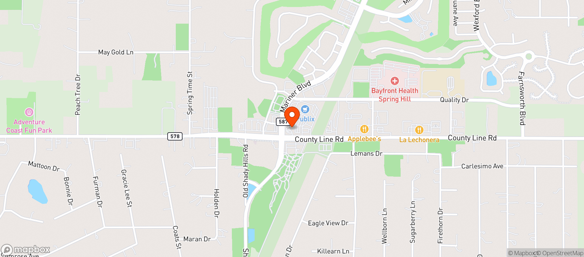Map showing Speedway #6441