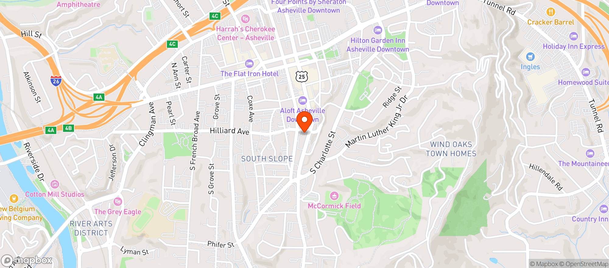 Map showing Ukiah