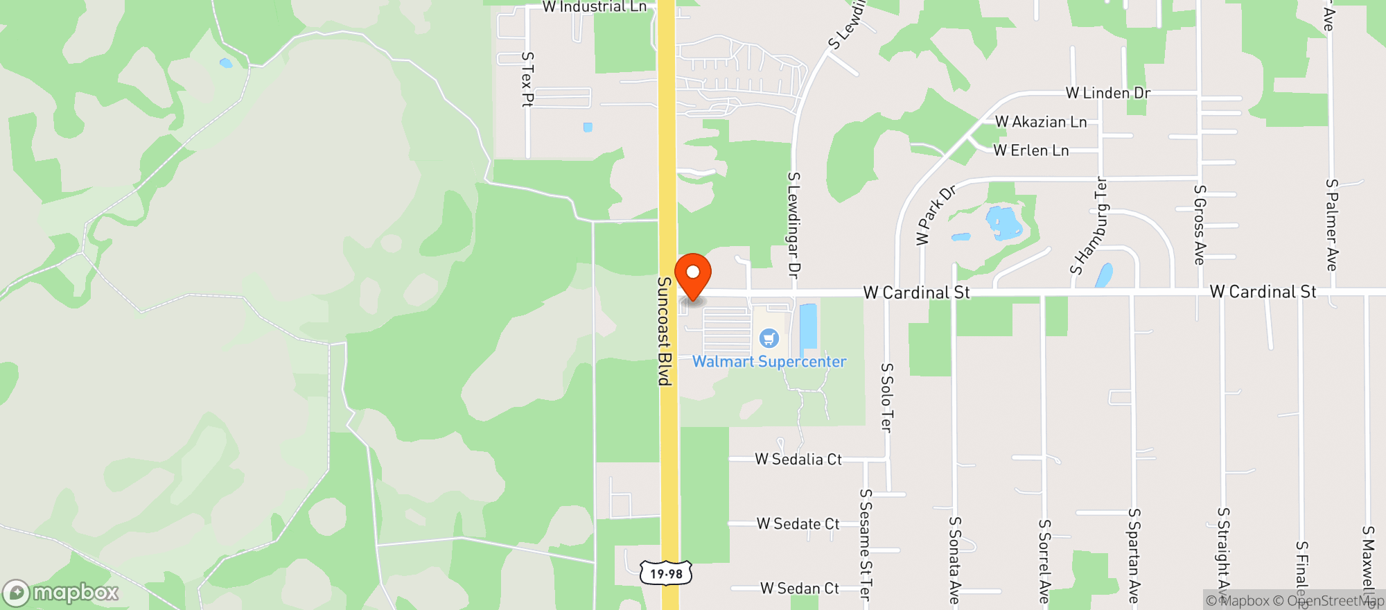 Map showing Circle K 2707497