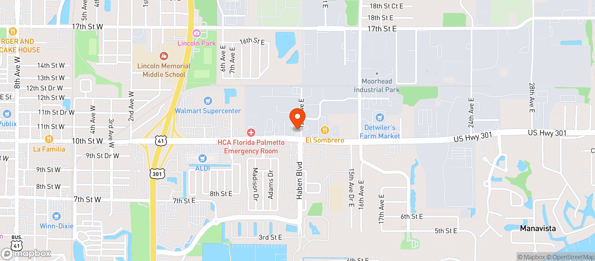 Map showing Circle K #1683