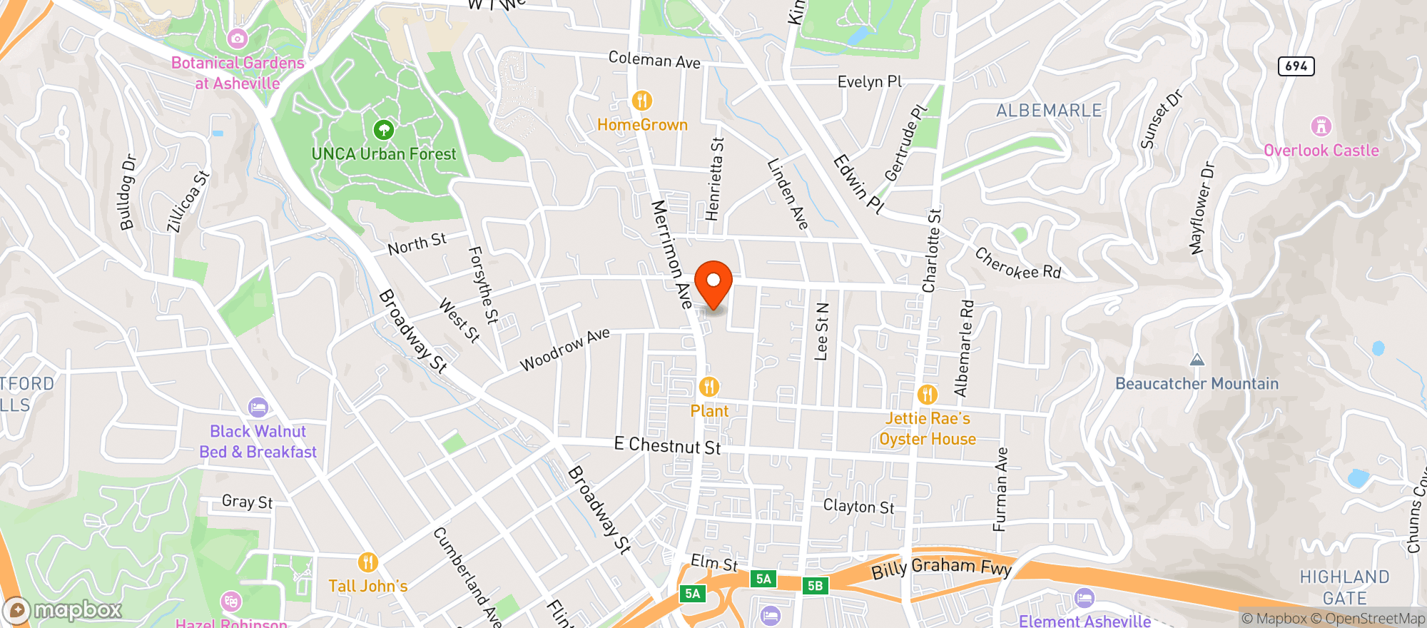 Map showing Franny's Farmacy