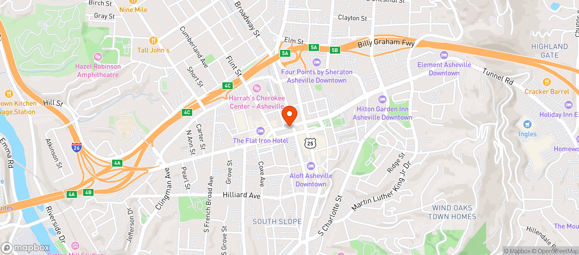 Map showing Mediterranean Restaurant
