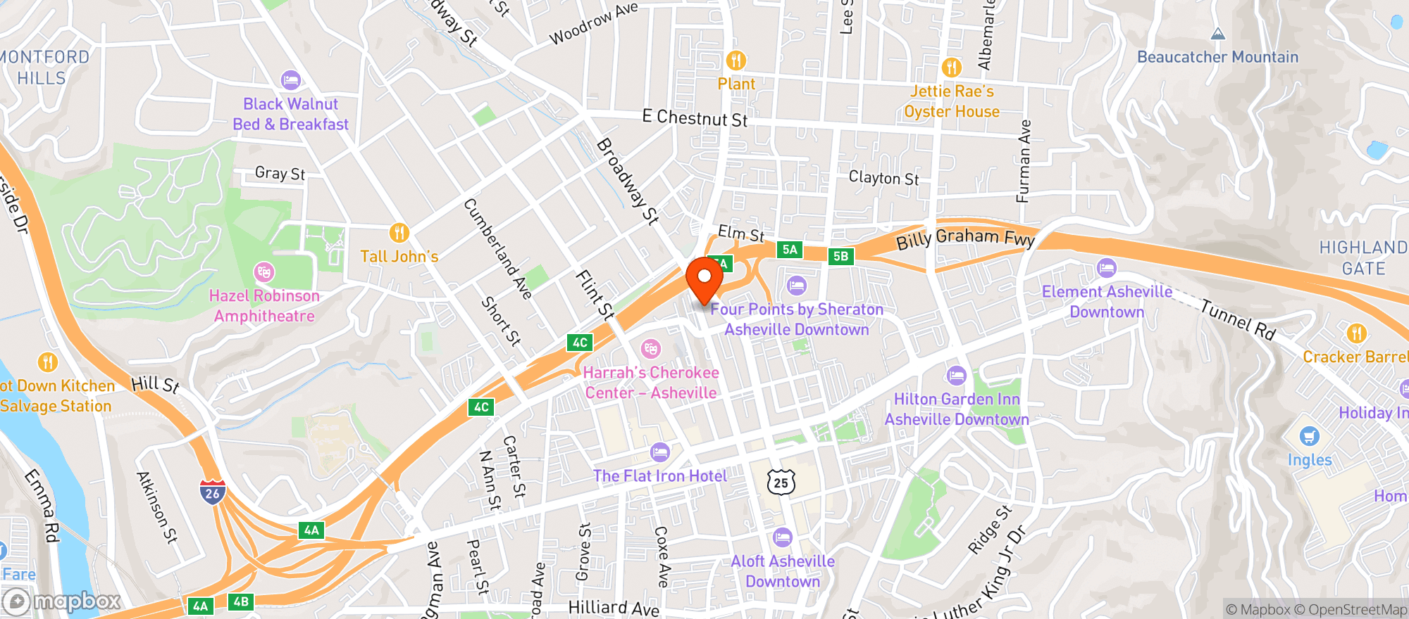 Map showing Static Age Records