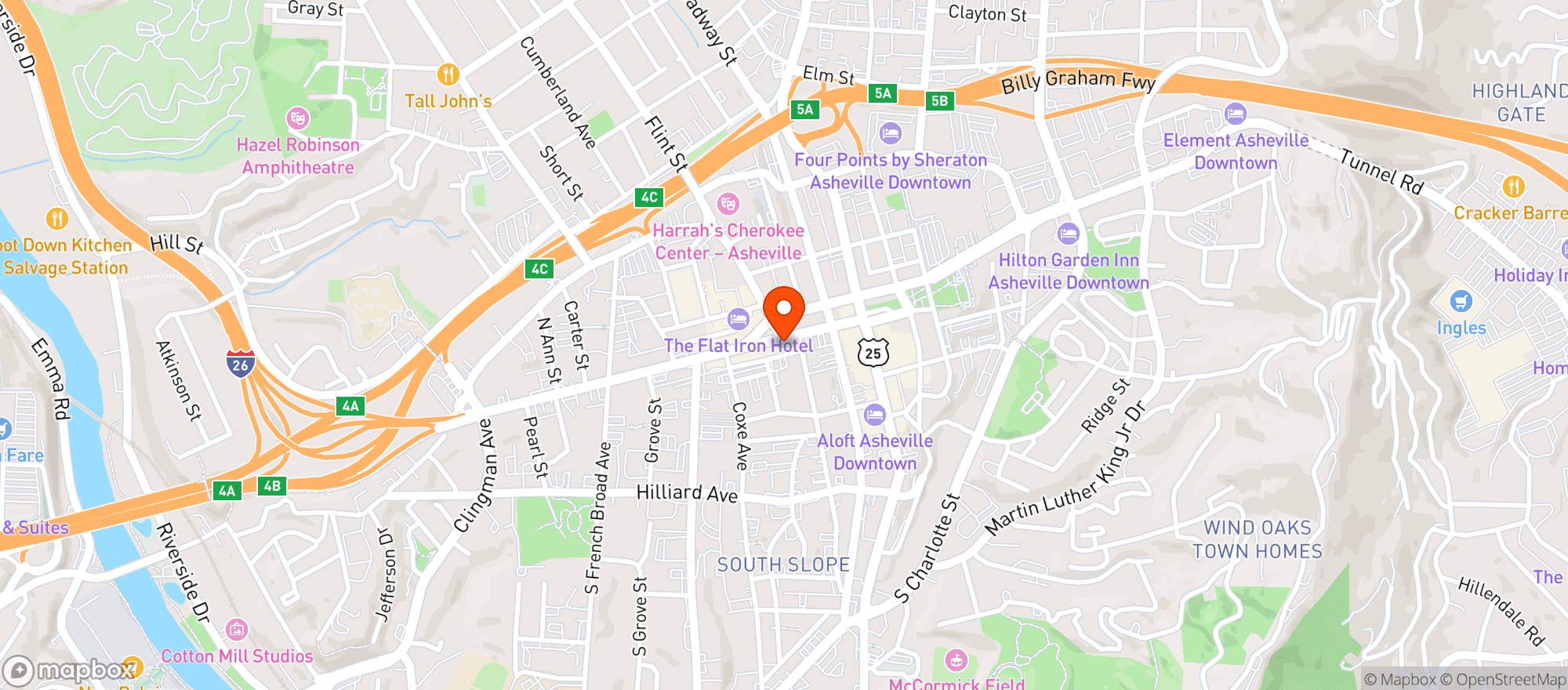 Map showing Times Bar