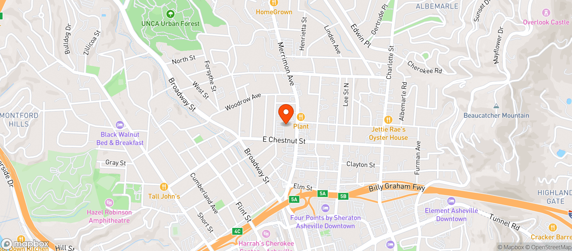 Map showing Harris Teeter