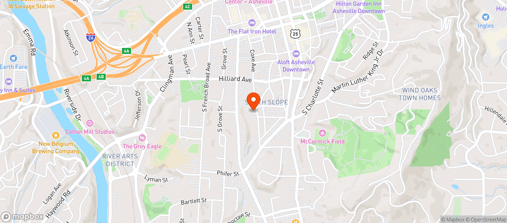 Map showing Chemist Spirits