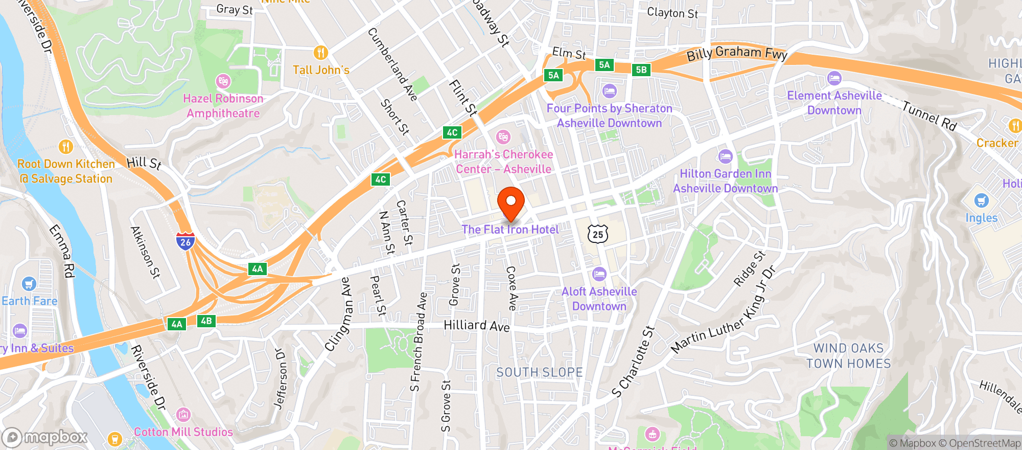 Map showing Apotheca Patton
