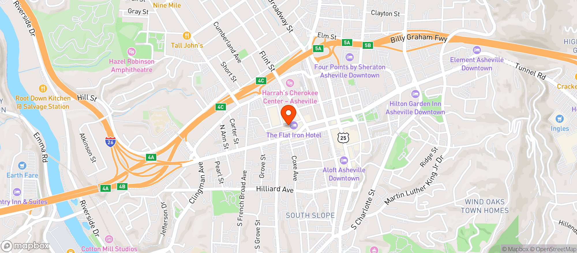 Map showing Sunfroot Cannabis Dispensary