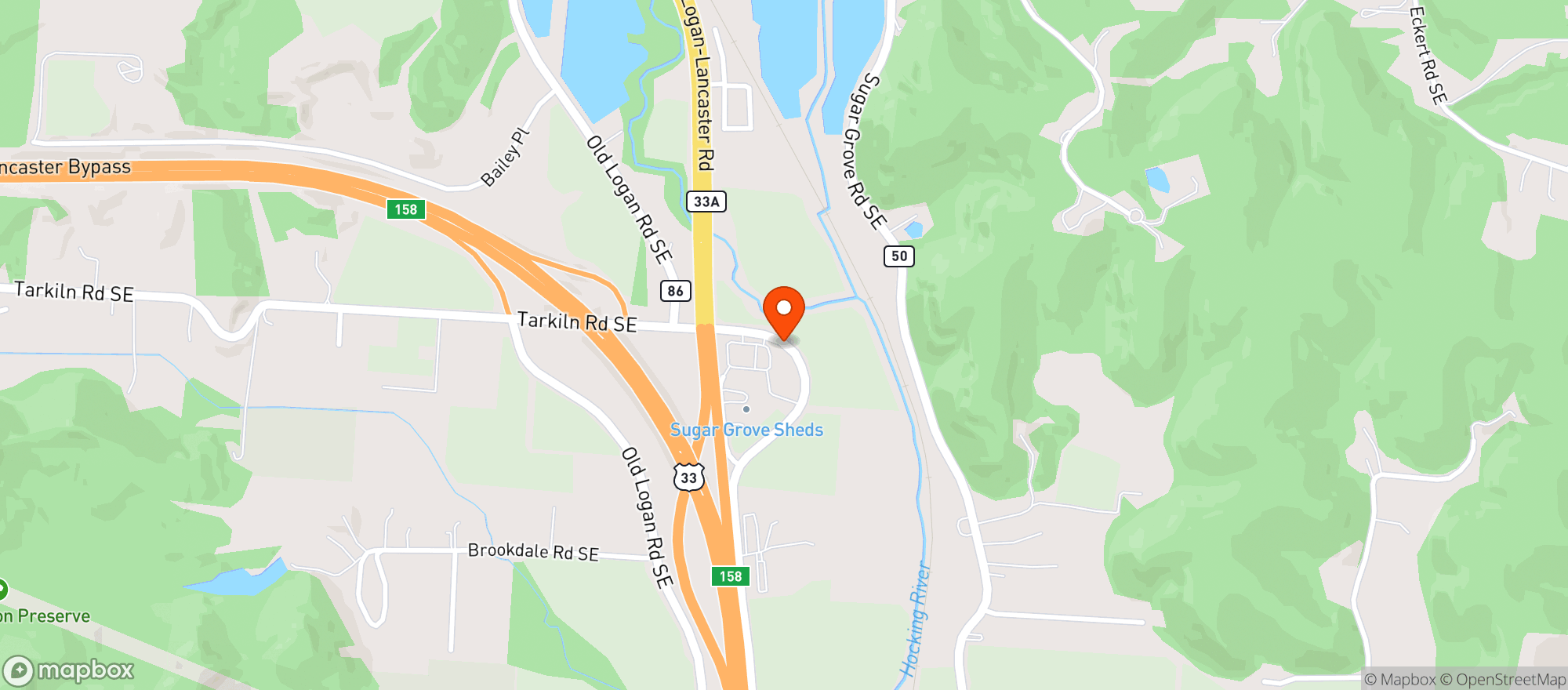 Map showing Sugar Crossing