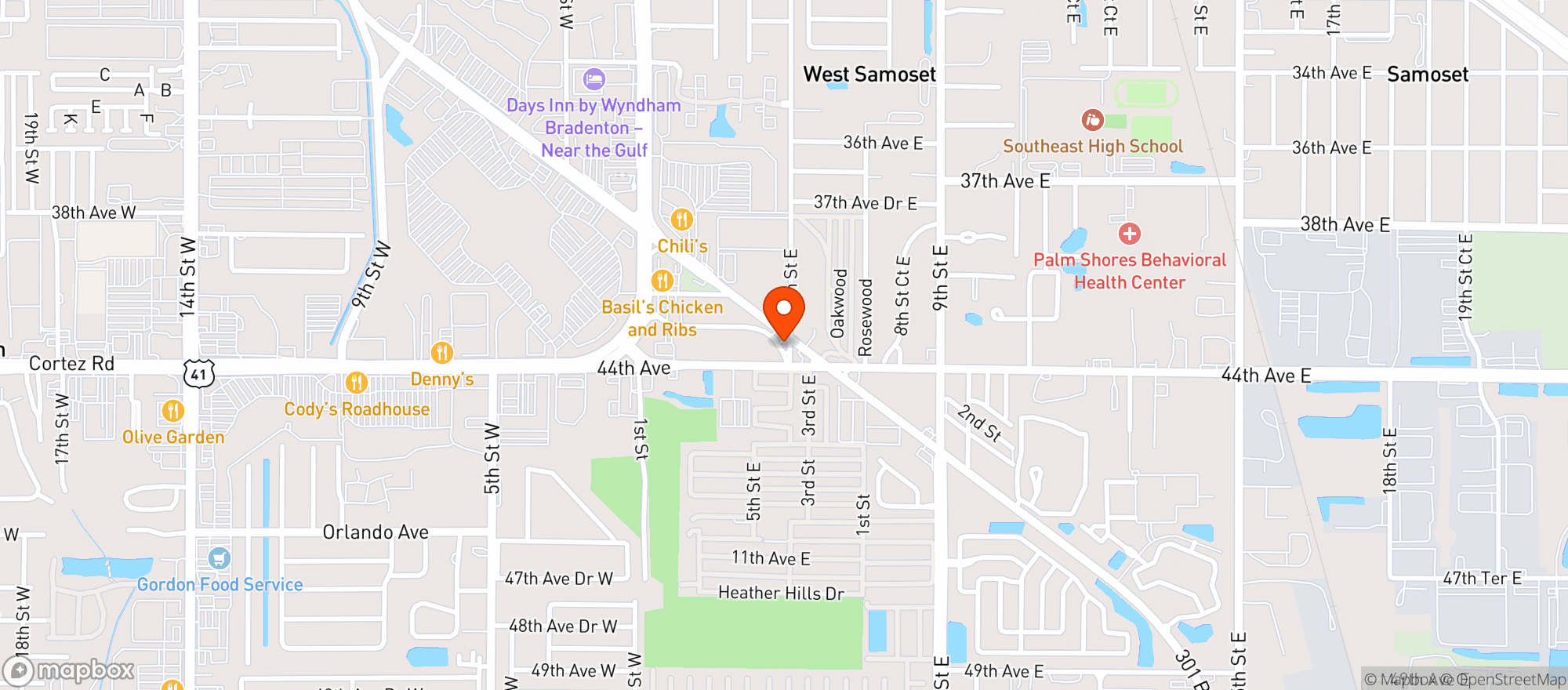 Map showing Hi Way Bar