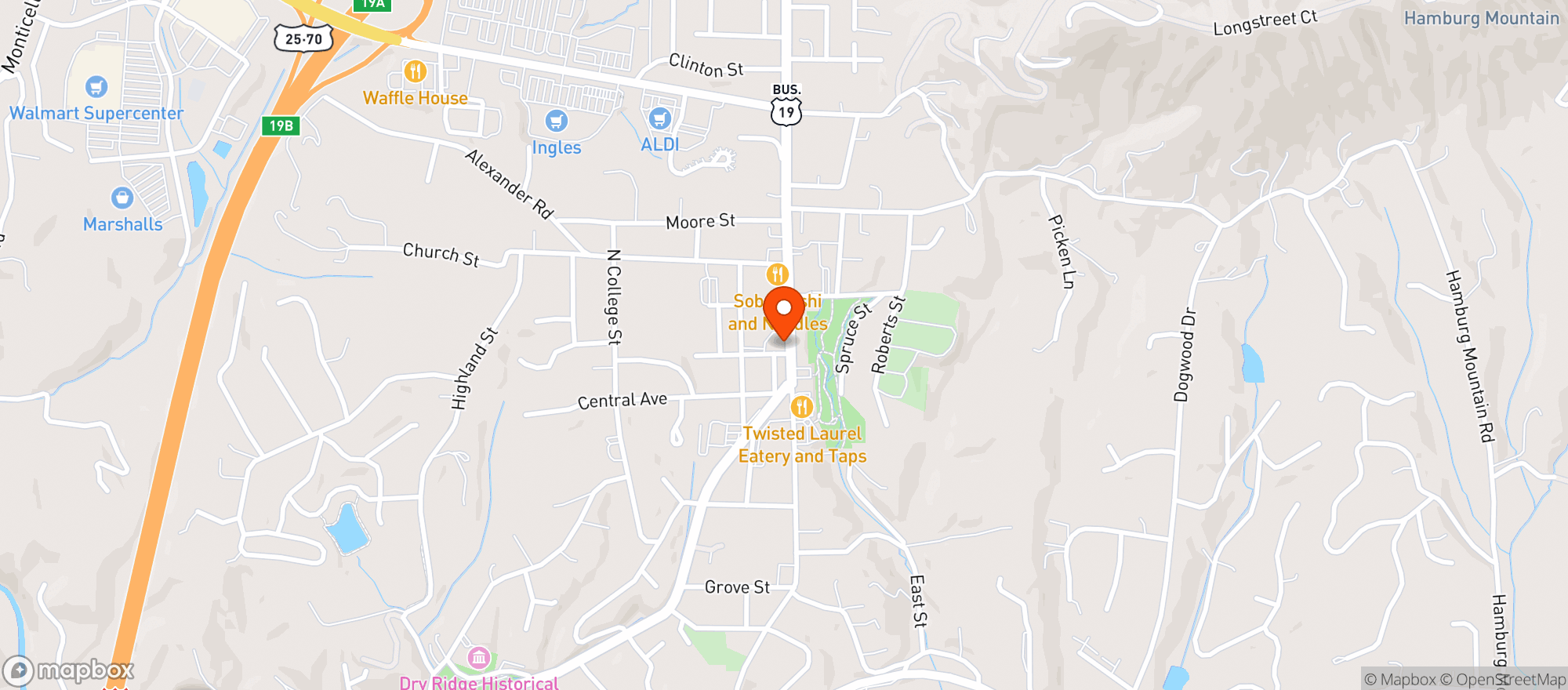 Map showing Liondog Lounge