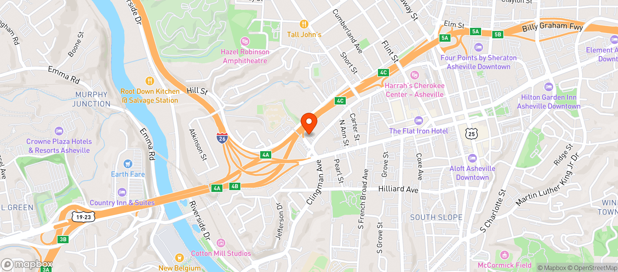 Map showing Sly Grog Lounge