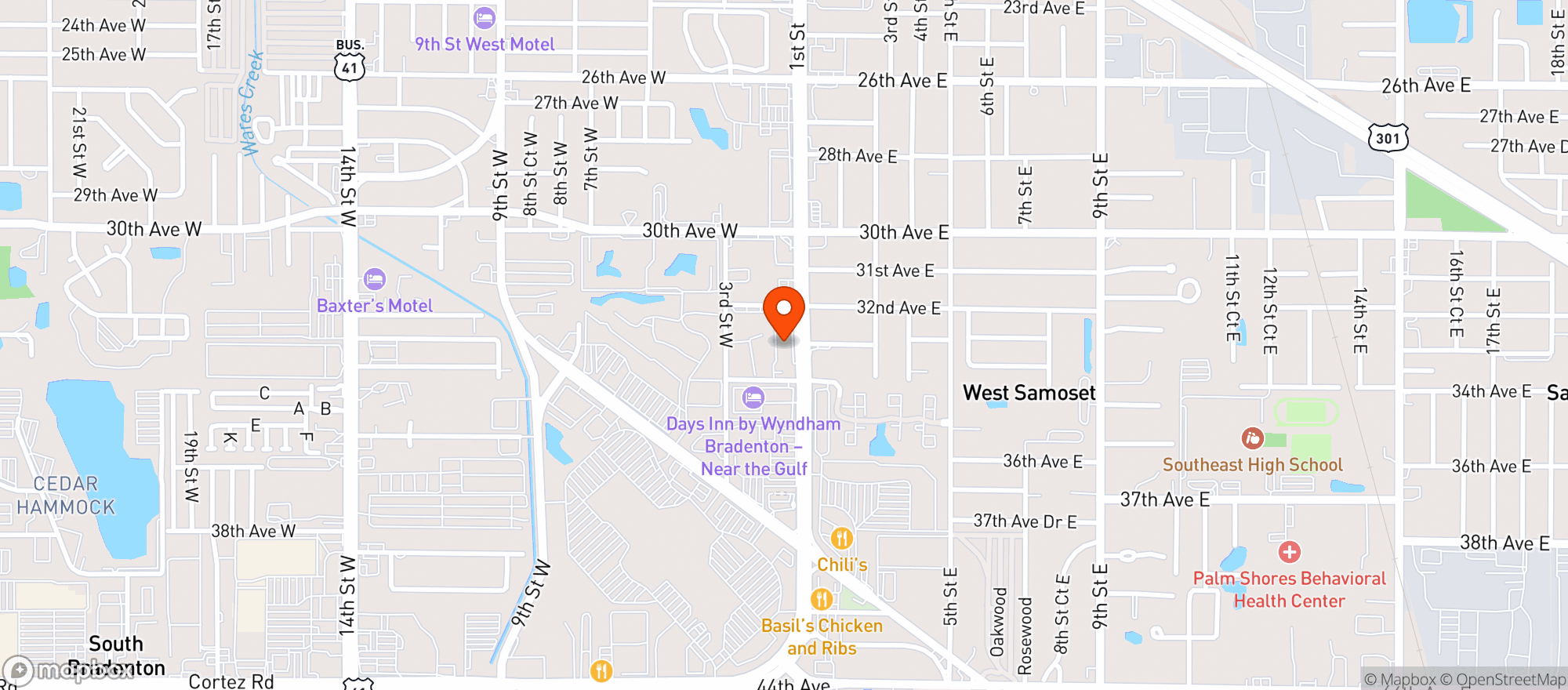 Map showing Chavela  S Market