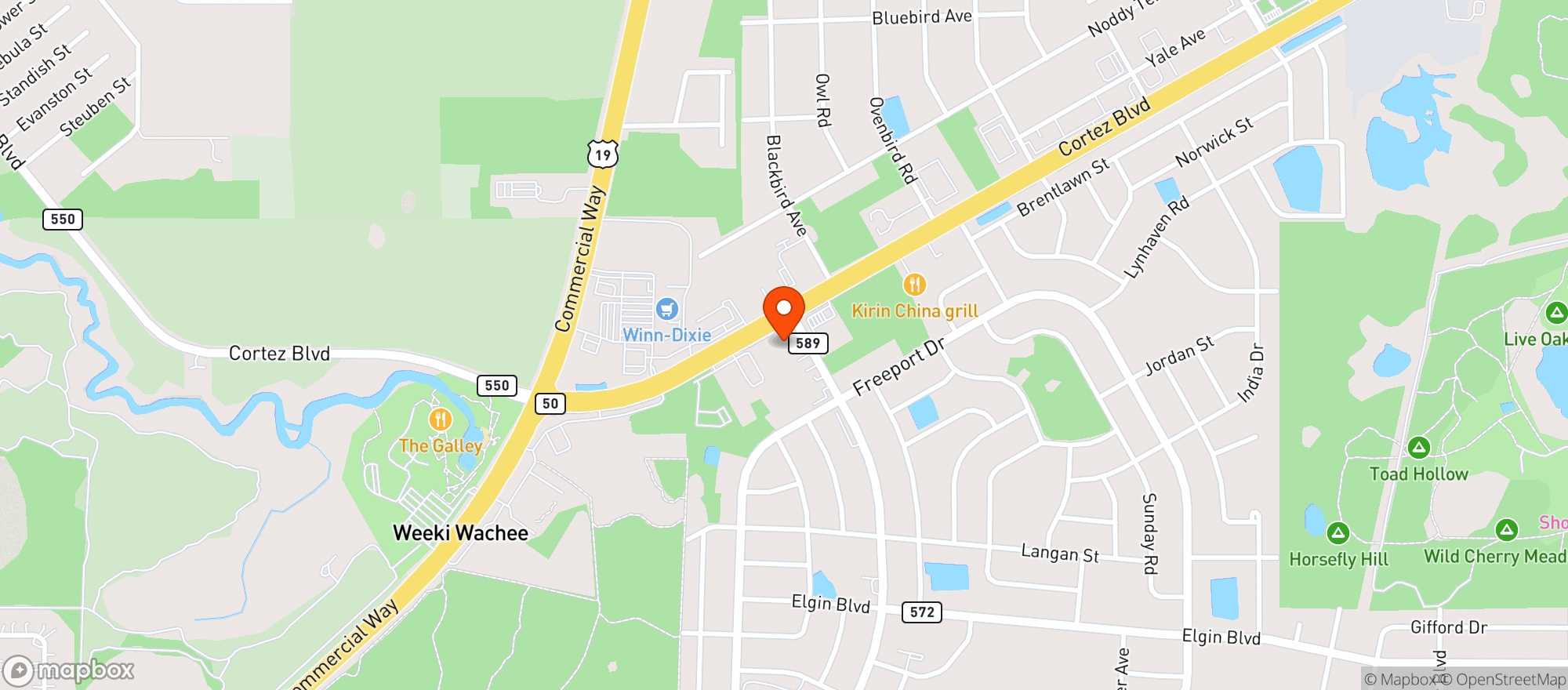 Map showing Circle K #2707485