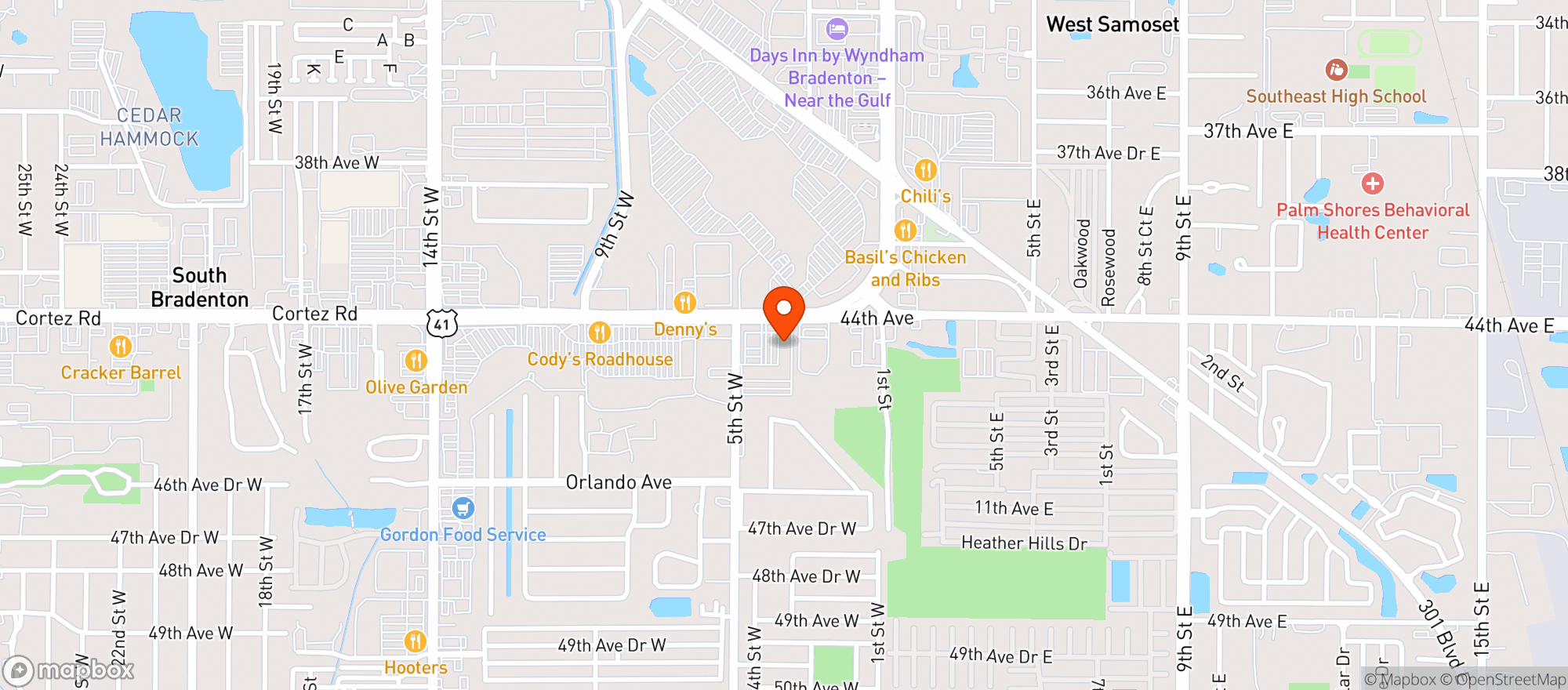 Map showing Beer Sauce Shop