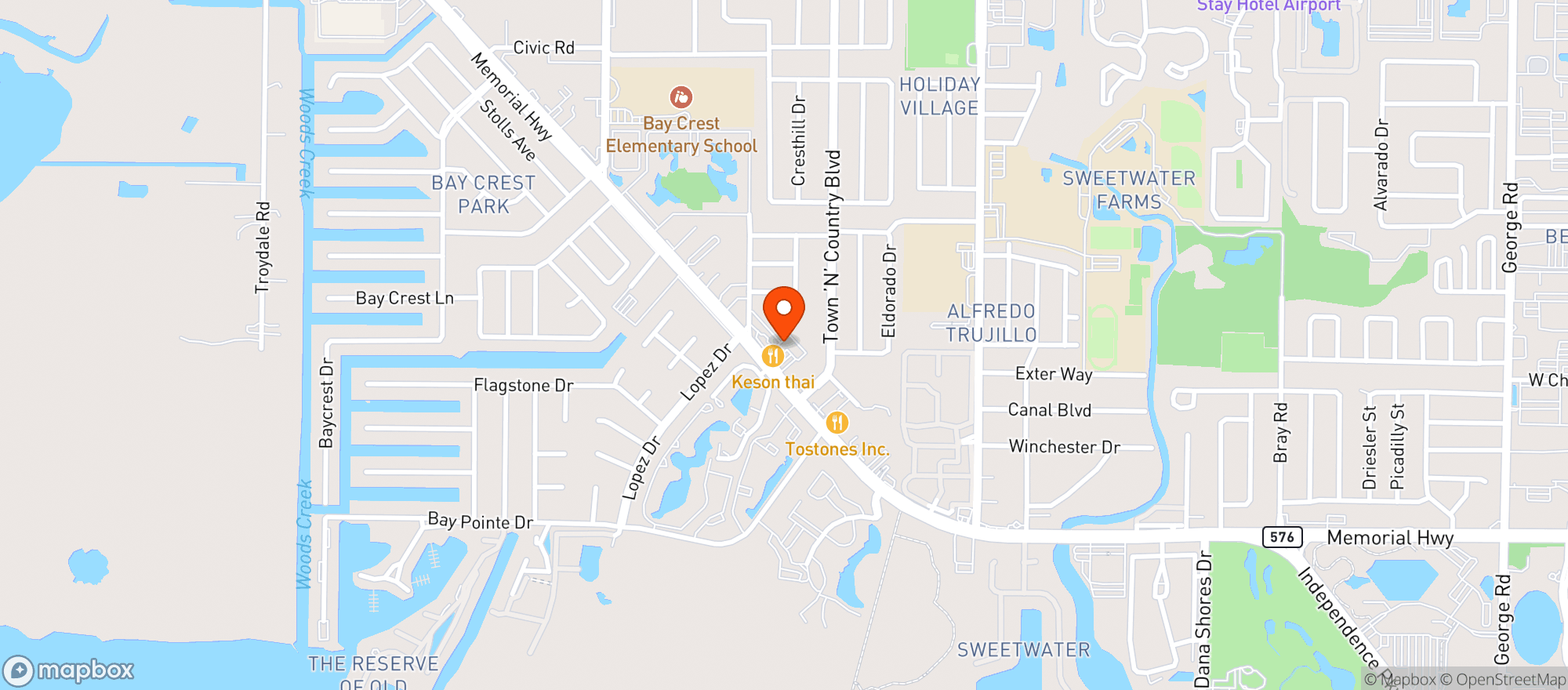 Map showing Wolves Den Smoke Shop