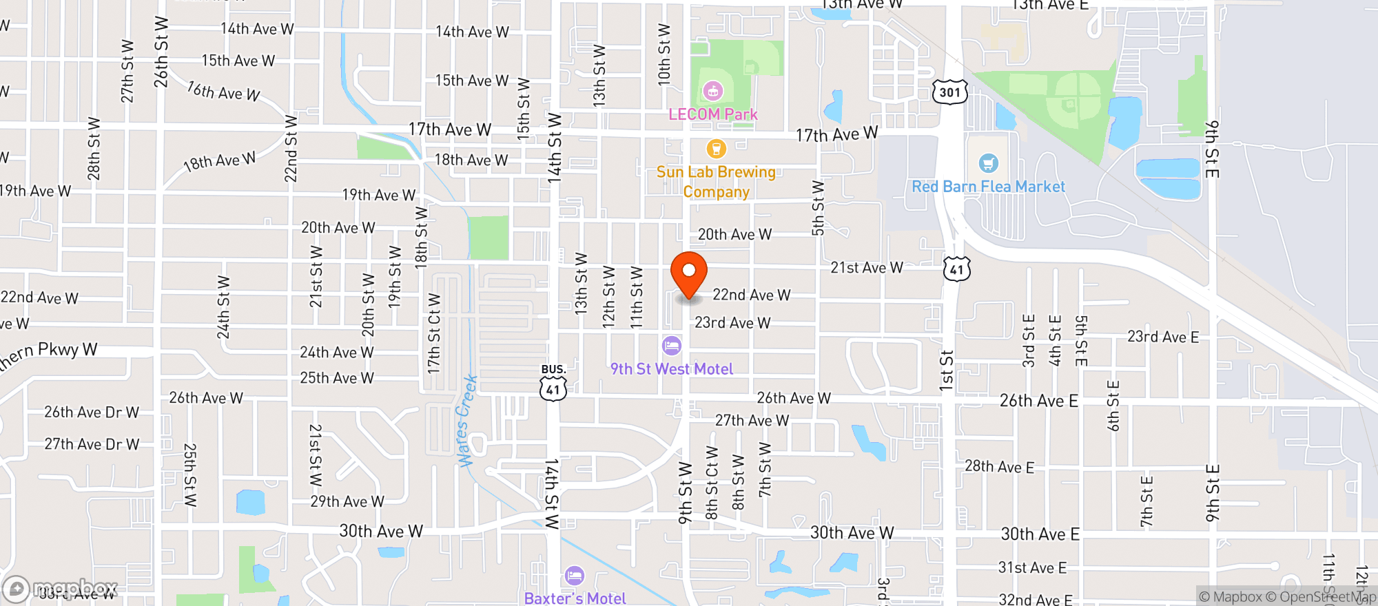 Map showing El Sombero Llc
