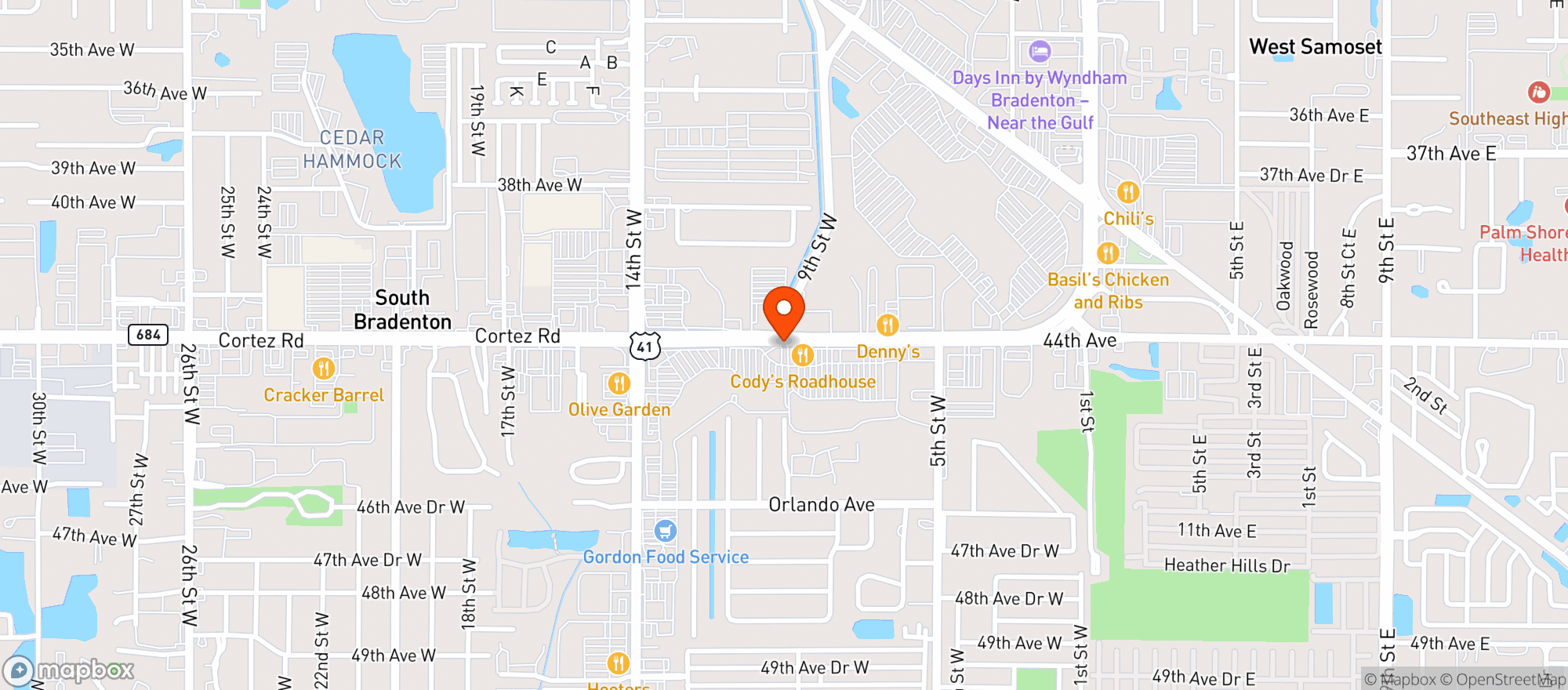 Map showing Gnc