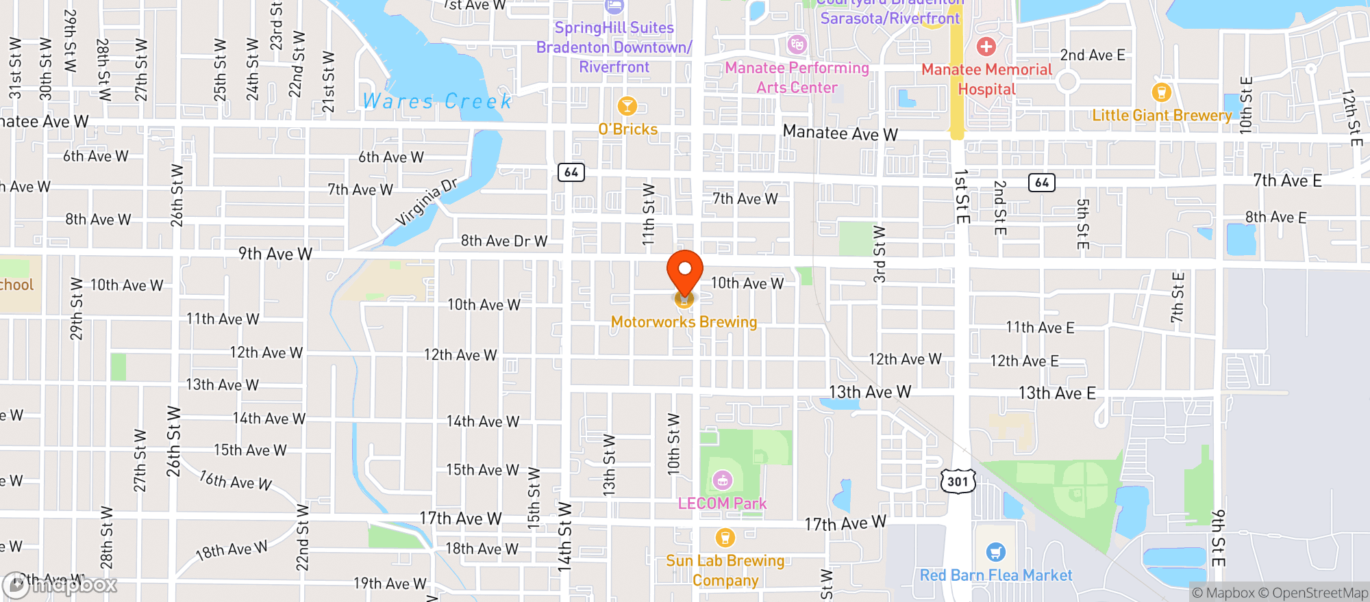 Map showing Motorworks Brewing