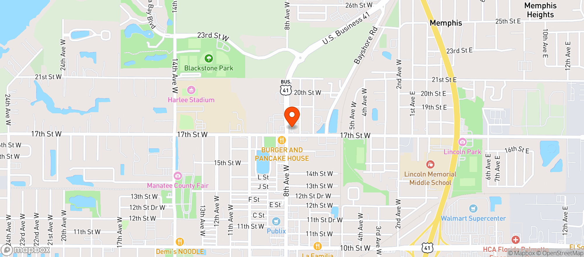Map showing Circle K #2709215
