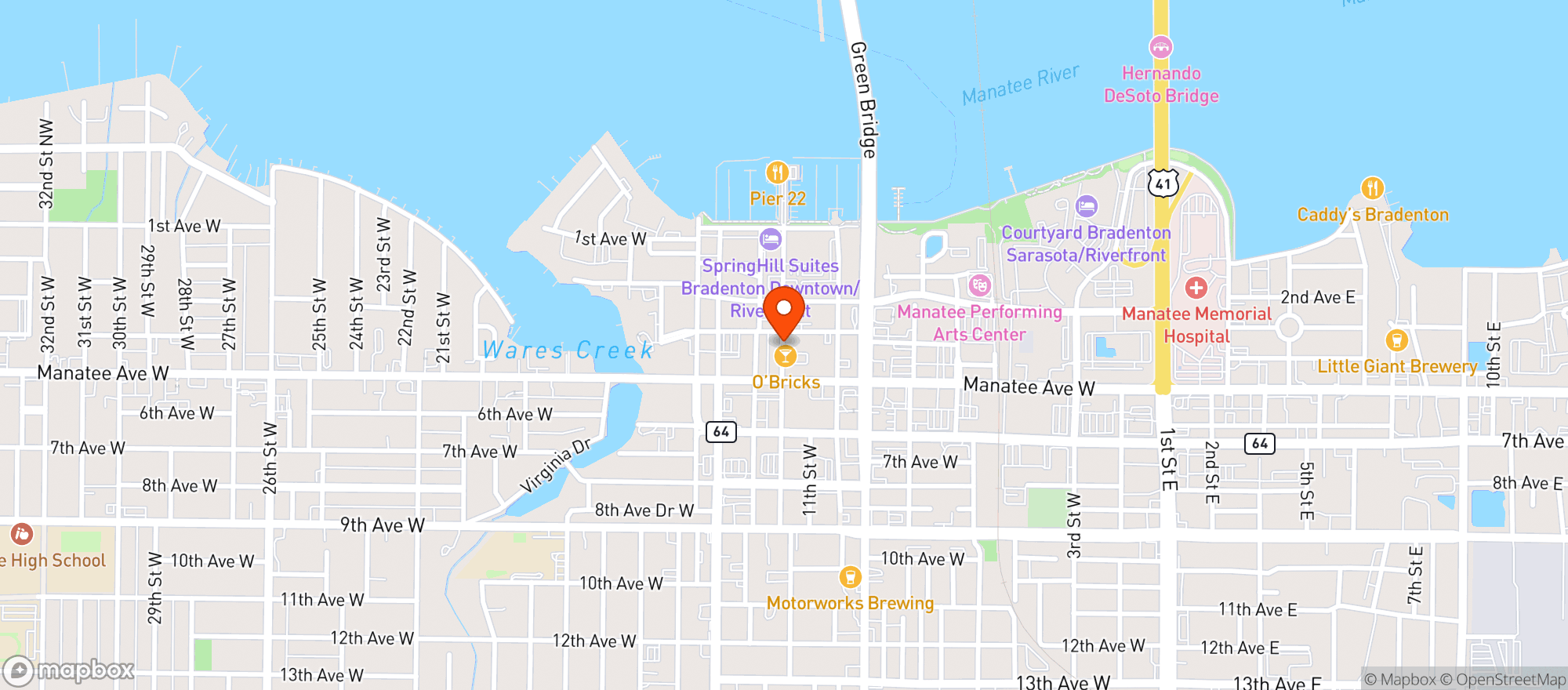 Map showing Jennings Provisions