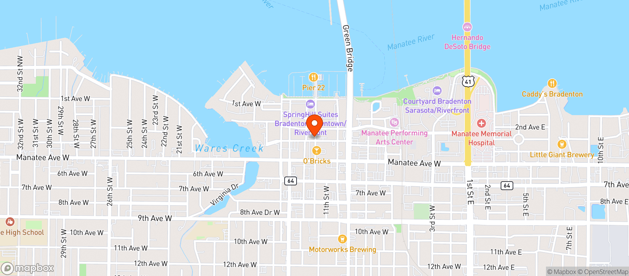 Map showing Paddywagon Irish Pub