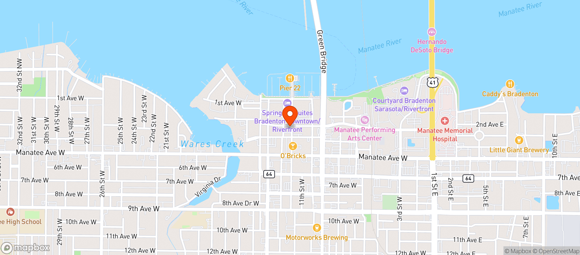 Map showing Mccabes