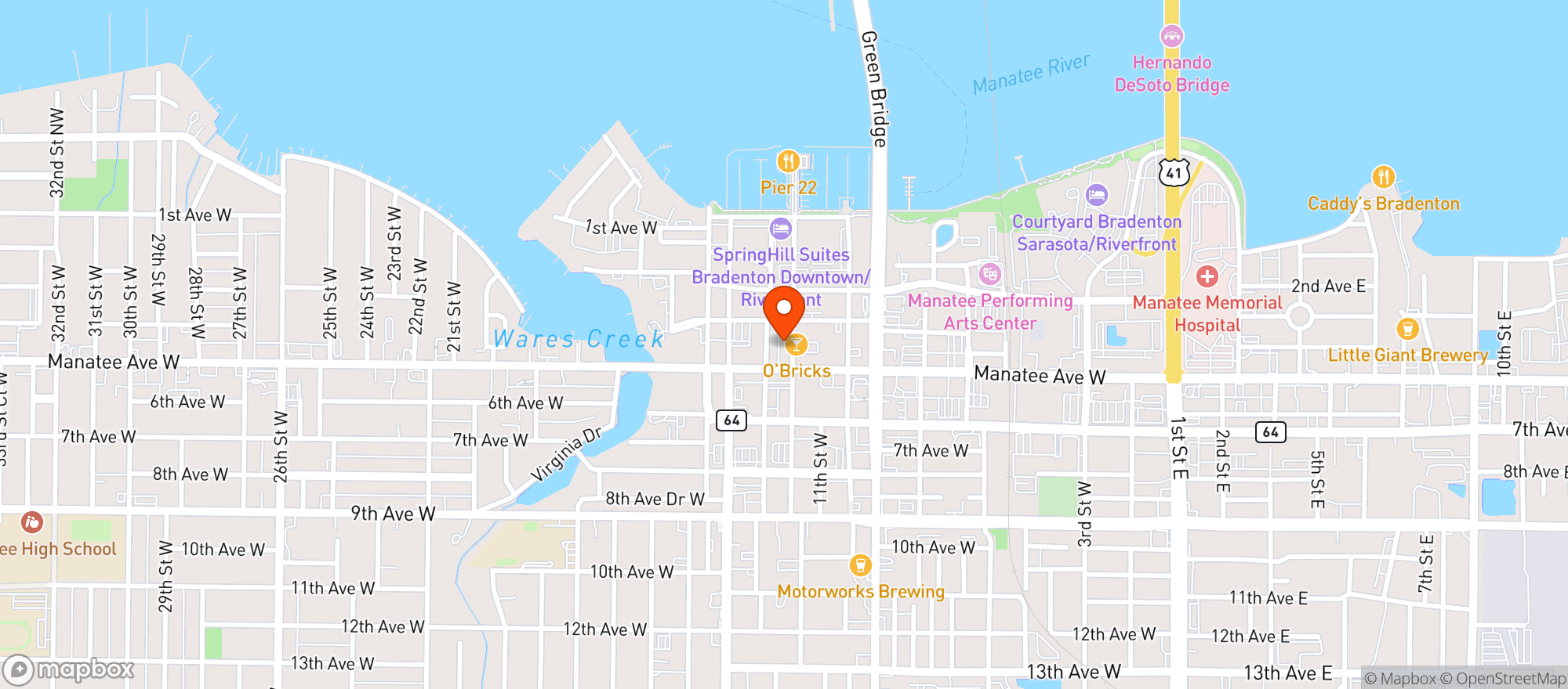 Map showing Pour Decisions Saloon/cra