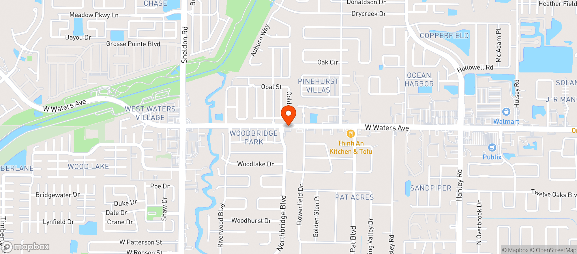 Map showing Quik Mart
