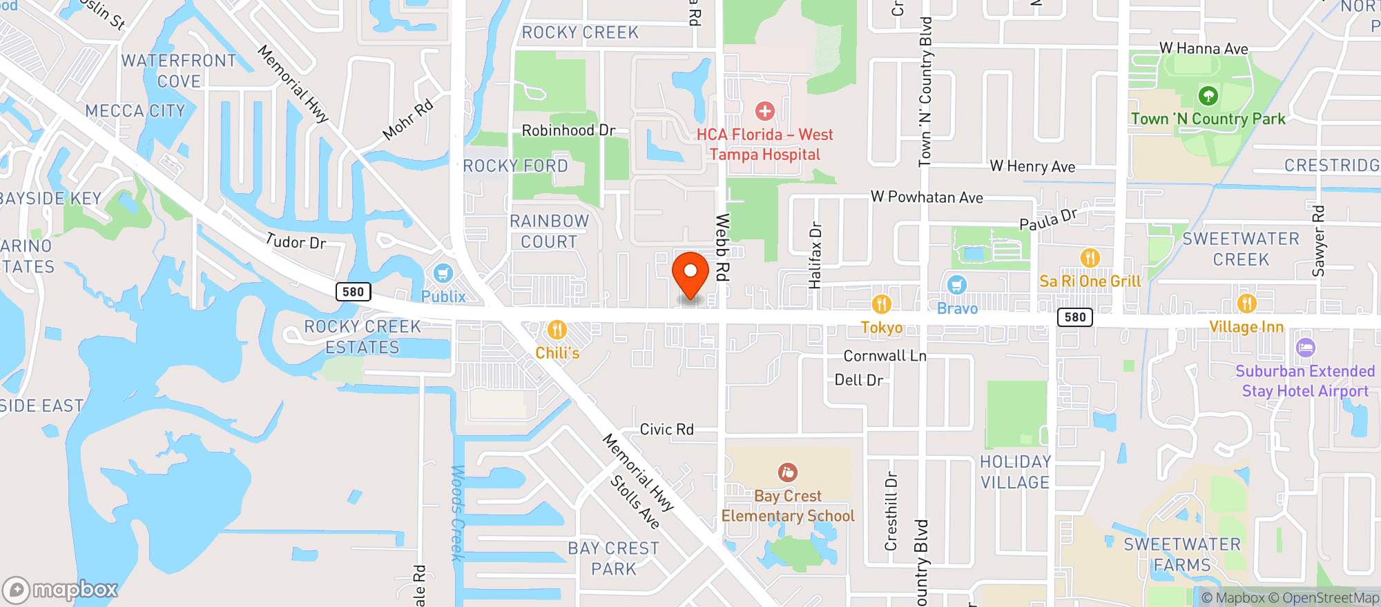 Map showing (c)lee Garden