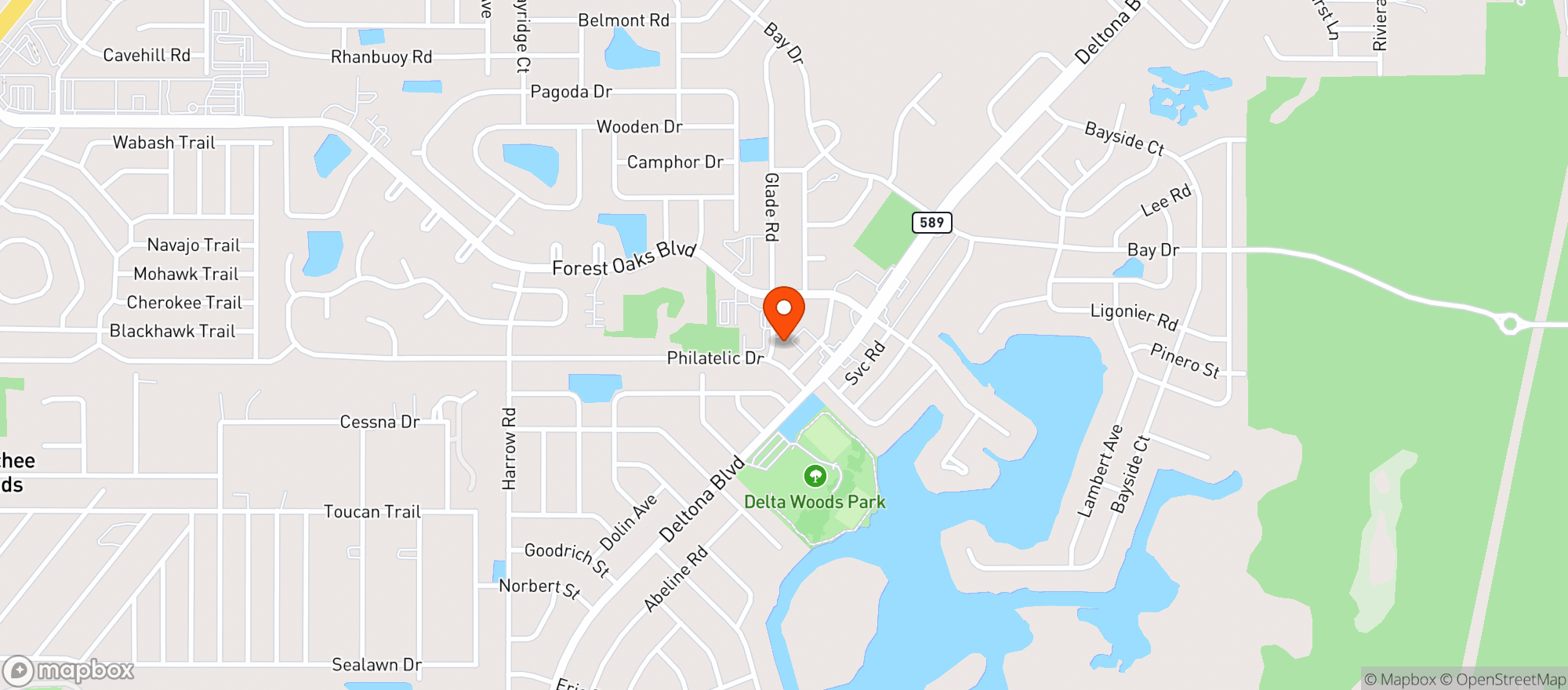 Map showing Back Roads Pub