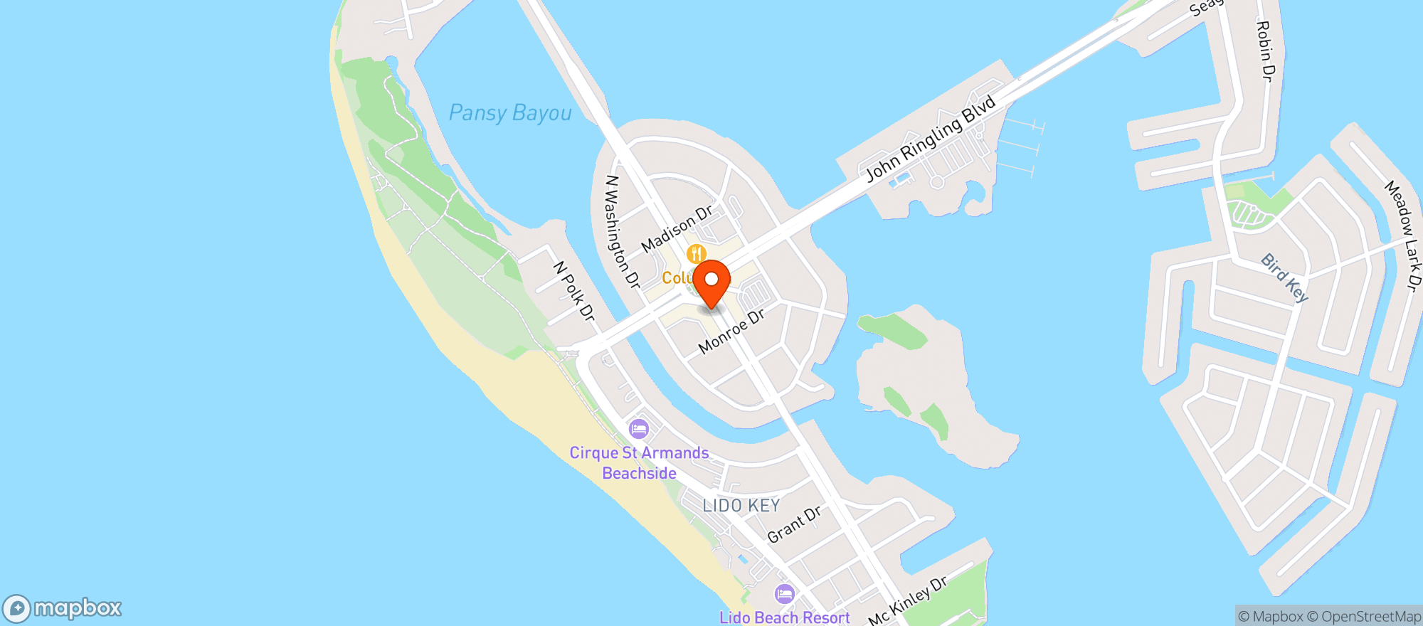 Map showing Nonno Umberto Italian Seafood