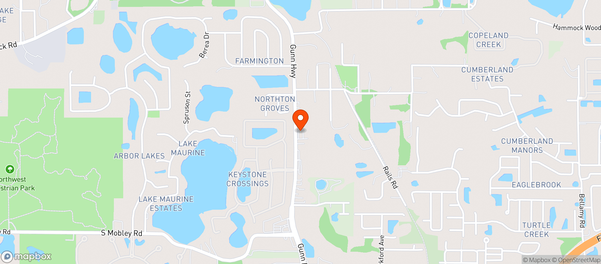 Map showing Gulf Pine Brewing