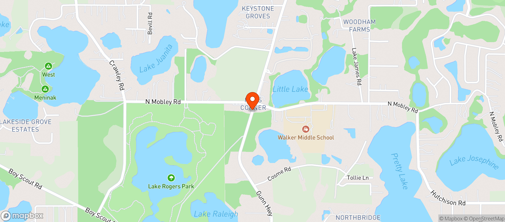 Map showing Fox Citgo