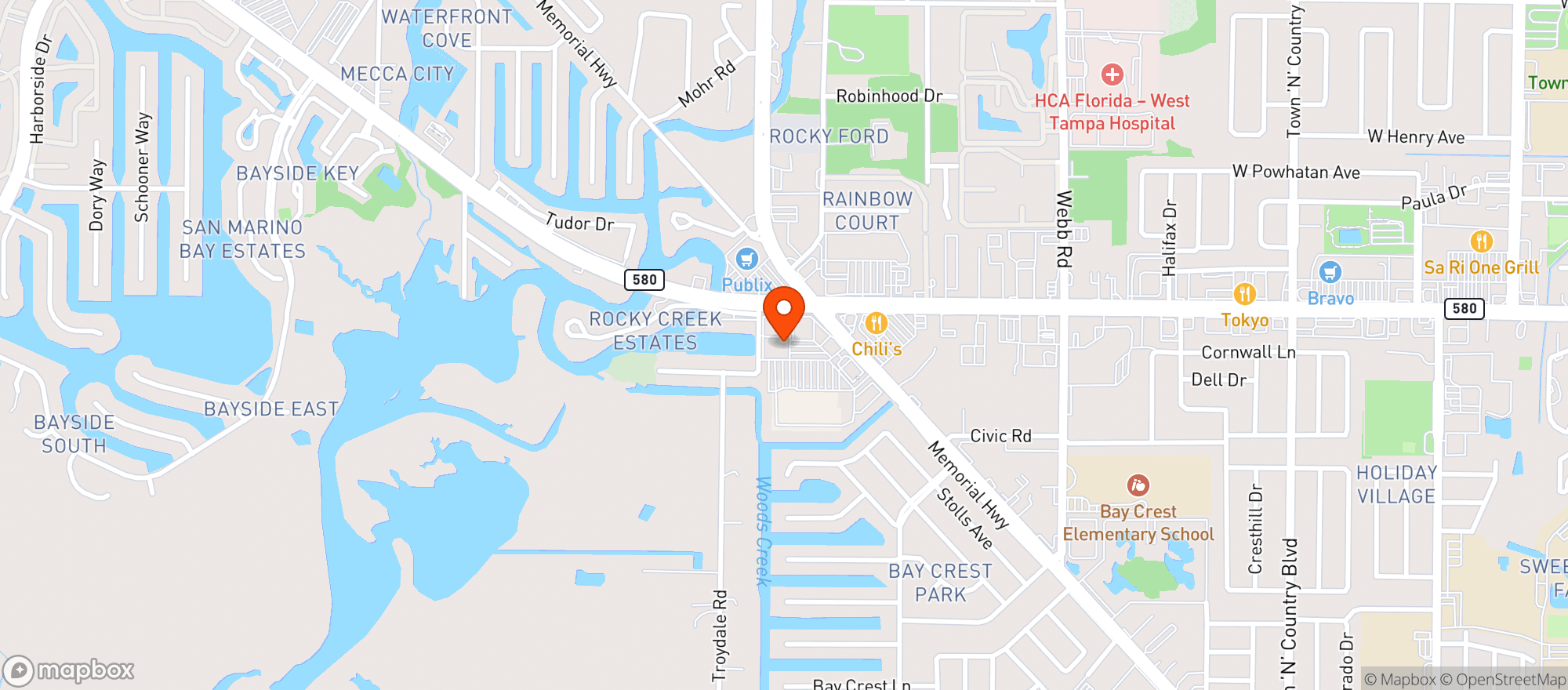 Map showing Charanns Tavern