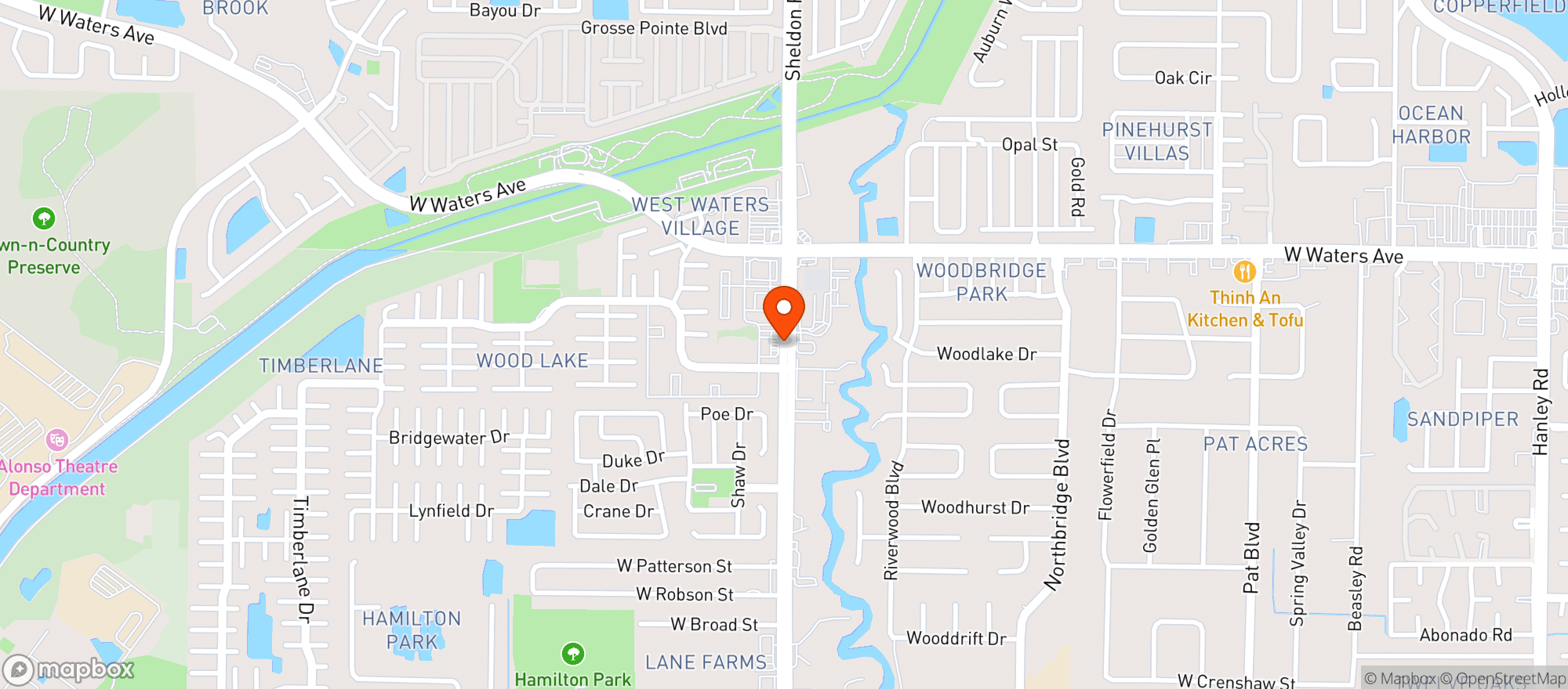 Map showing Radiant Food Store