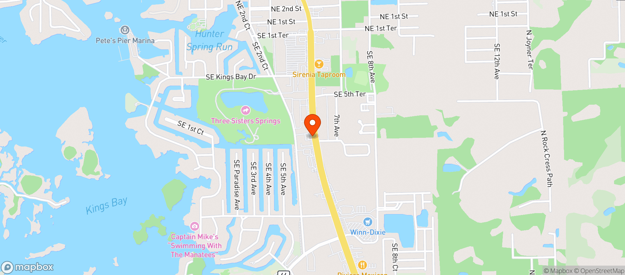 Map showing Lollygaggers Sports Pub & Grill